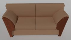 Beige sofa 3D Model