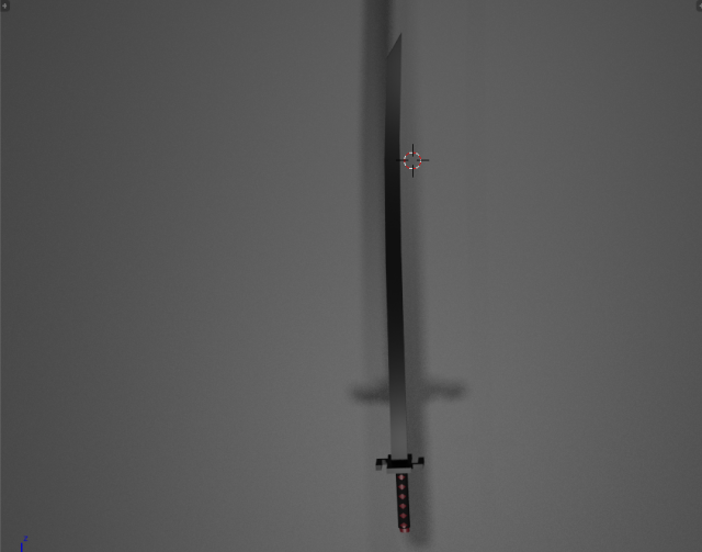 Ichigos Black Sword BLEACH 3D Model