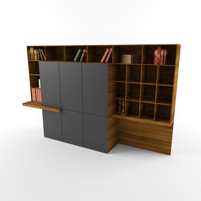 Aulenti-8-ft-office-table-veneer-finish 3D Model