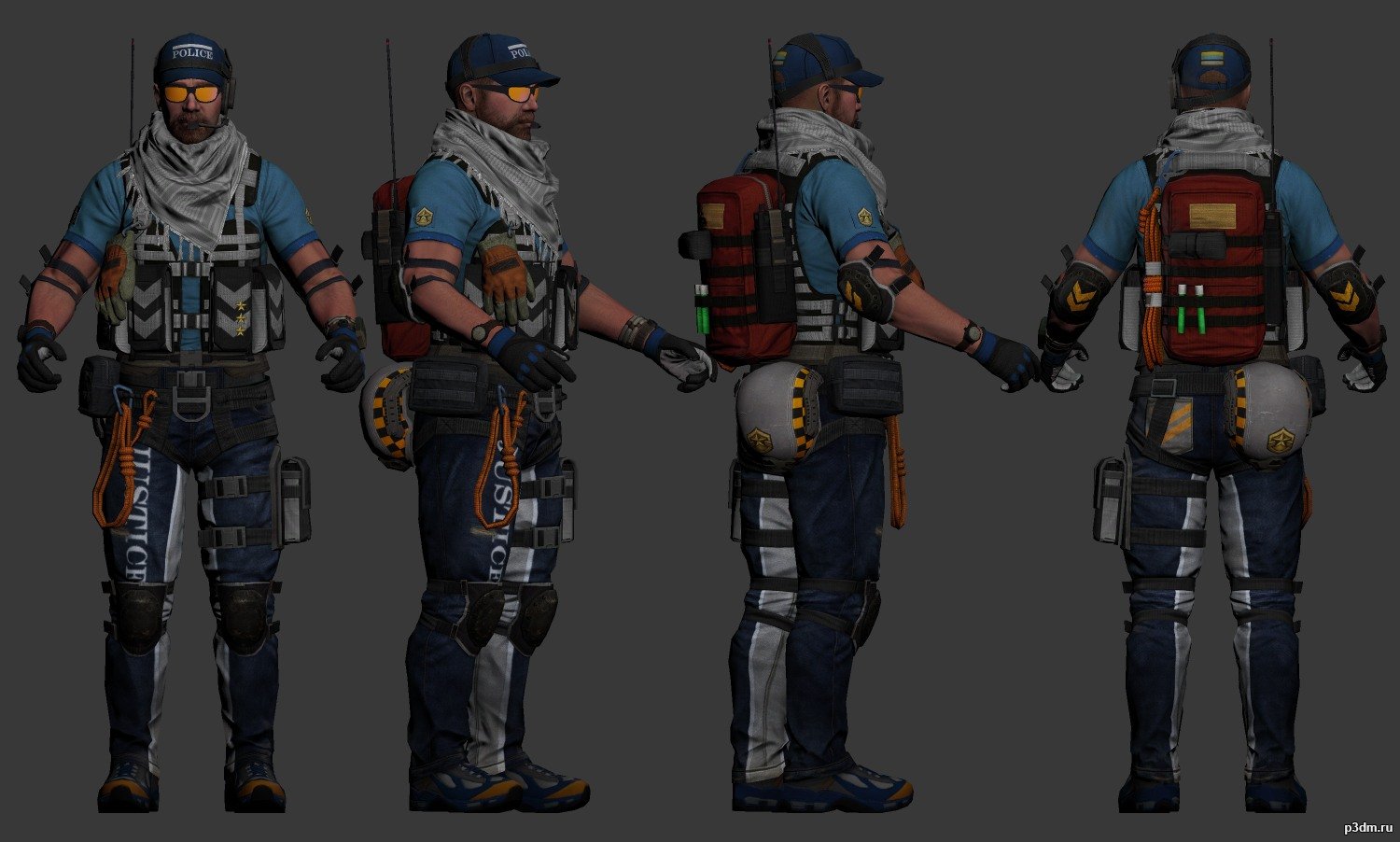 Mountain Guard Rumble Jack 3D Model