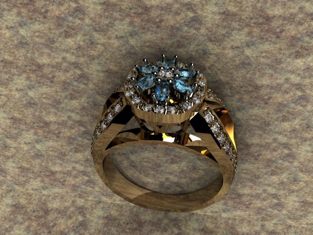 Ring with briliance 3D Model