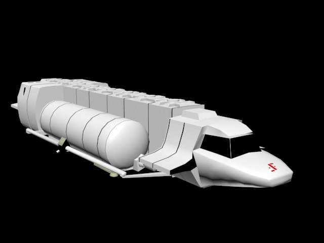 Visitor sky fighter tanker – V ver3 3D Model