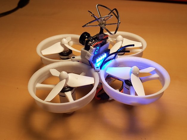 Tiny Whoop 68mm polycarbonate cross 3D Model