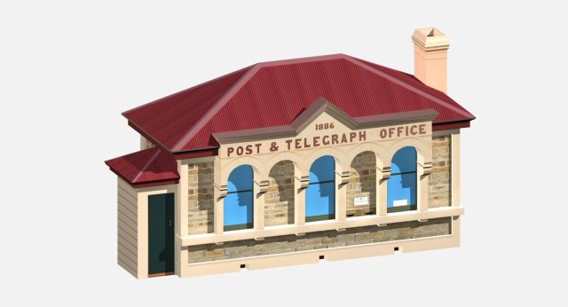 Post Office Building 3D Model