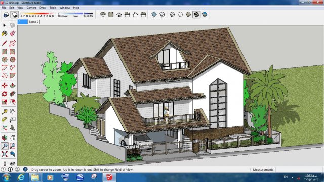 Villa sketchup – 10 3D Model