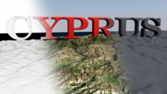 Landscape of the Cyprus island 3D Model