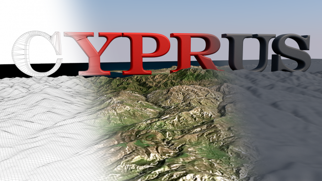 Landscape of the Cyprus island 3D Model