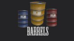 Barrel Pack 3D Model