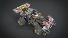 Beat Magnum TRF with interior and detail machine Hot Rod Mode 3D Model
