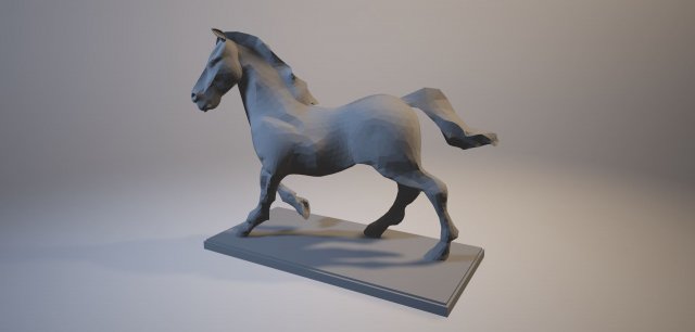 Statuette – Horse figurine 3d print model 3D Model