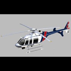 Bell 407 Virginia State Police 3D Model