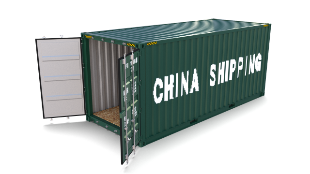 20ft Shipping Container China Shipping 3D Model