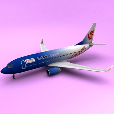 Boeing 737 Beijing Olympic 3D Model