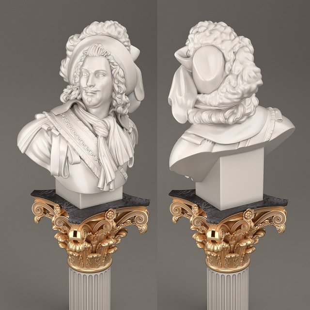 Bust of an Aristocrat 3D Model