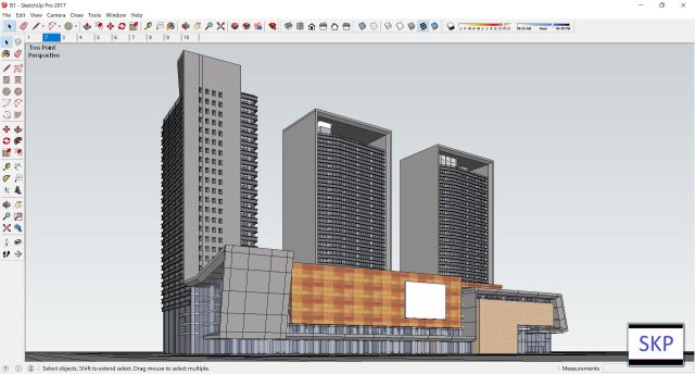 Sketchup building B1 3D Model