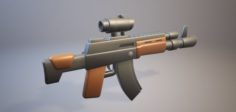 Weapon – ak toy 3D Model