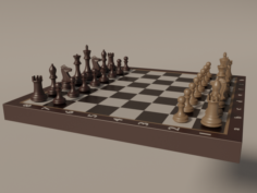 Peças de xadrez Modelo 3D $20 - .max .3ds .dwg .fbx - Free3D