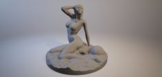 Statuette – Girl on the beach 3d print model 3D Model