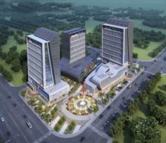 Sketchup commercial and residential complex K10 3D Model