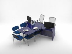 Office table 3D Model