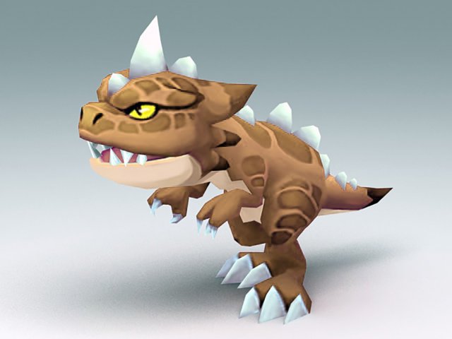 Cartoon T-Rex – Rig Animated 3D Model