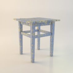Old Tabouret 3D Model