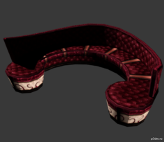 Round Couch 3D Model