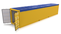 40ft Shipping Container Open Top 3D Model