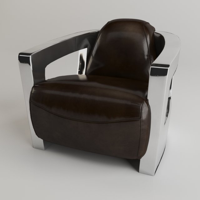 Chair Chrome 3D Model
