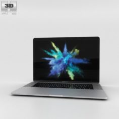 Apple MacBook Pro 15 inch 2016 Silver 3D Model