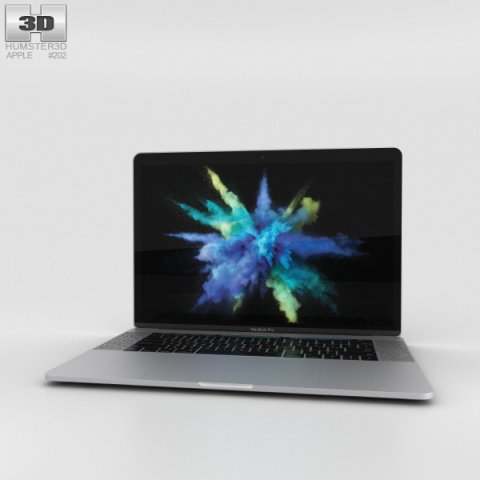 Apple MacBook Pro 15 inch 2016 Silver 3D Model