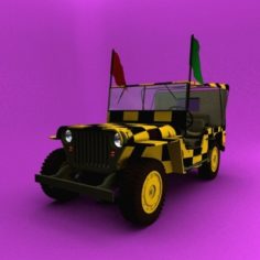 Follow Me Jeep Willys MB 3D Model
