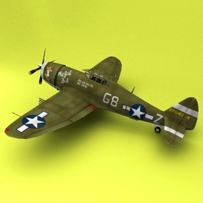 P-47 thunderbolt 3D Model