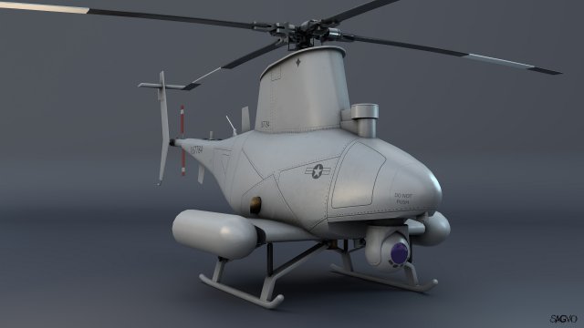 Unmanned helicopter 3D Model