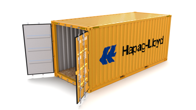 20ft Shipping Container Hapag Lloyd 3D Model