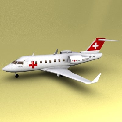 Challenger 604 3D Model