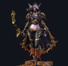 Sylvanas World of Warcraft 3D Model