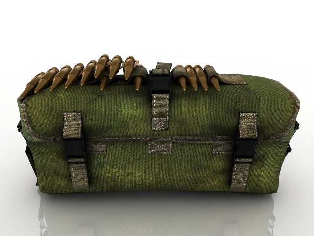 Bag with ammunition 3D Model