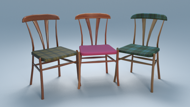 Chair10 for cafe Free 3D Model