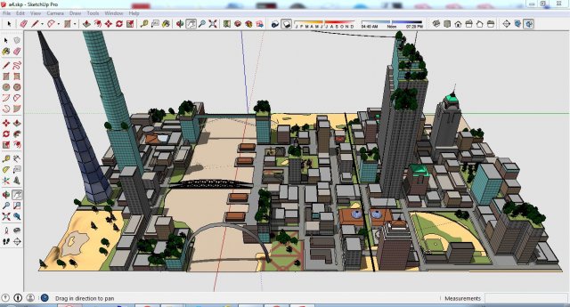 City 3d sketchup – 4 3D Model