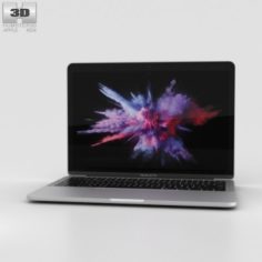 Apple MacBook Pro 13 inch 2016 Silver 3D Model