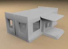 3ds Max Abandoned Boat Station 3D Model