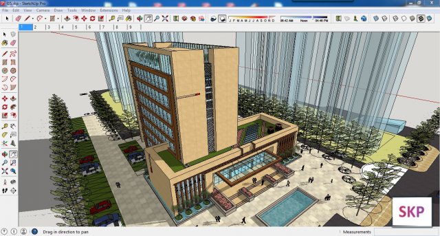 Sketchup office building G5 3D Model