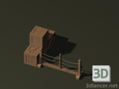 3D-Model 
crates and parapet