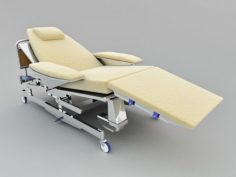 Medical Hospital Bed 3D Model