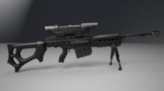 Sniper Rifle KSR-29 3D Model
