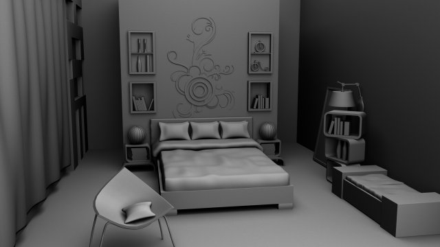 3d bedroom 3D Model