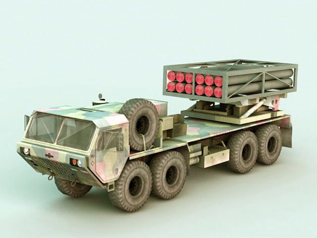 Missile Launcher Truck 3D Model