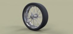 Wheel with spokes 3D Model