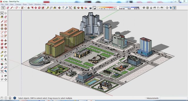 City 3d sketchup – 1 3D Model